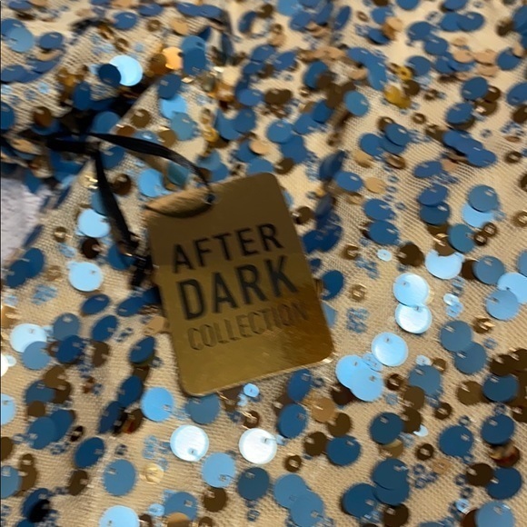 Forever 21 woven top nude/blue small sequin nwt‎ - Picture 4 of 6